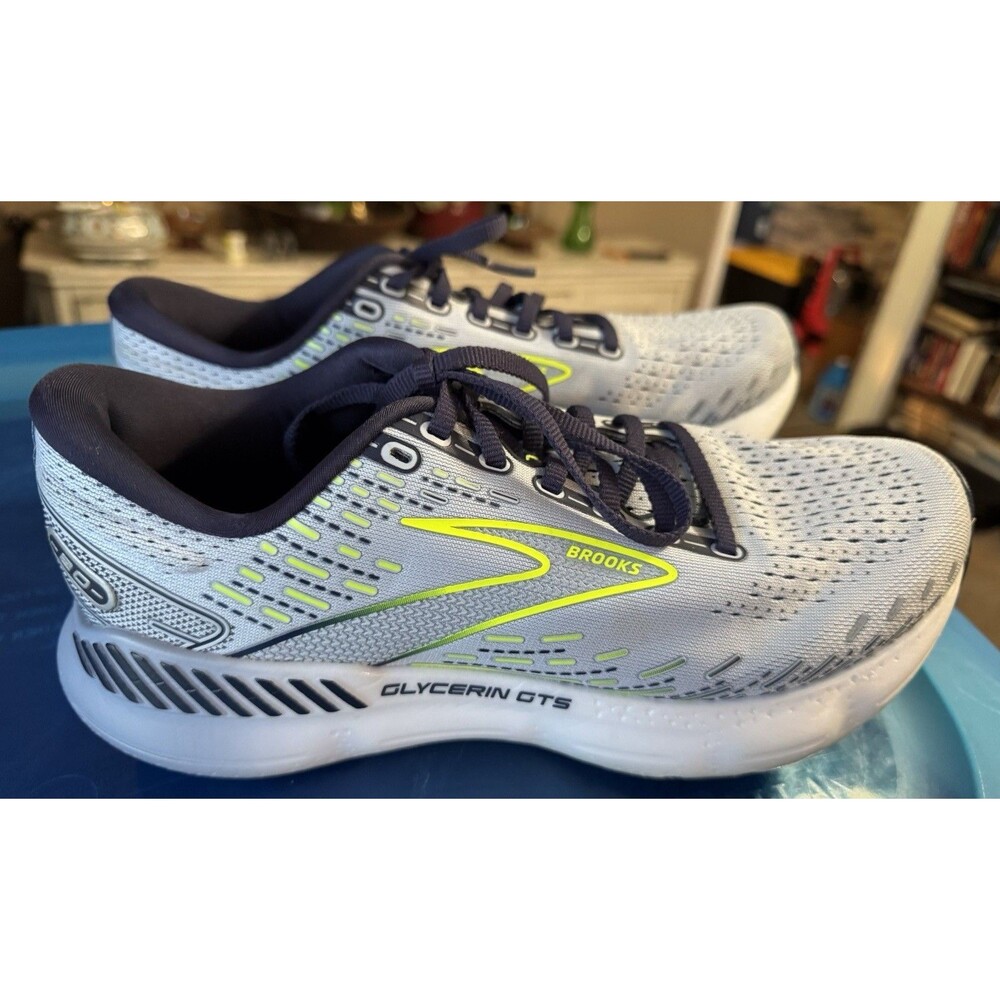Brooks Glycerin GTS 20 Womens Shoes Grey/ Yellow1203701B416 10B **no Insoles